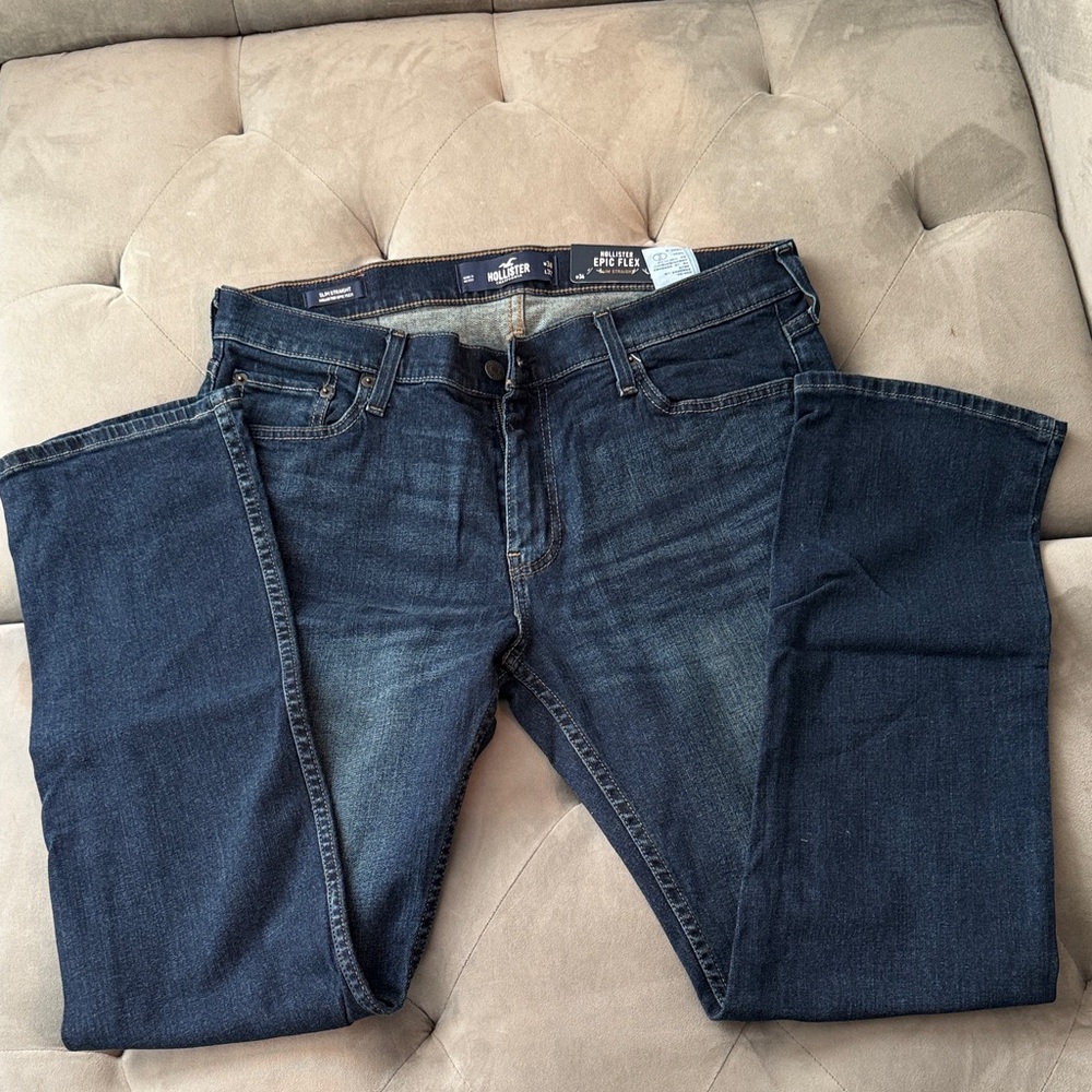 Hollister Dark Blue Relaxed Men's Jeans